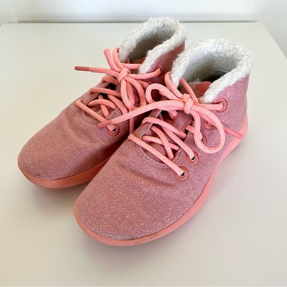 Allbirds Wool Runner-Up Mizzle Fluffs in Calm Coral - Picture 6 of 10